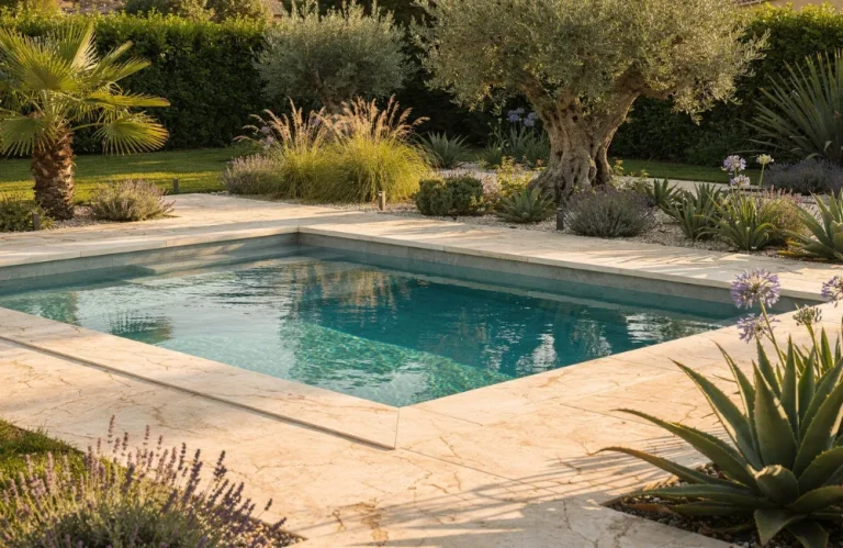 quelles plantes autour d'une piscine