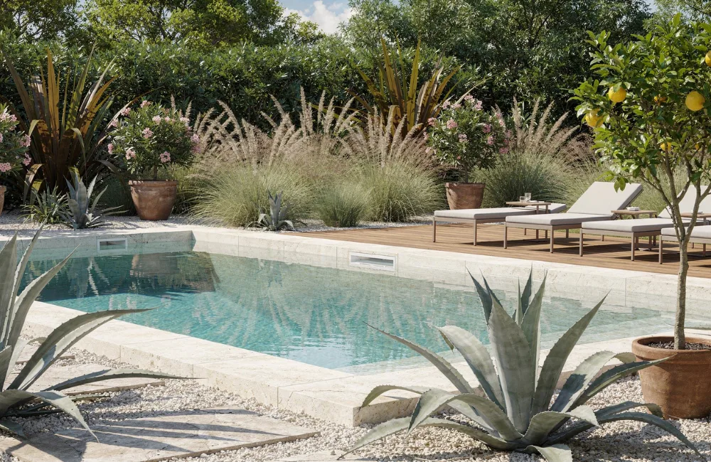variétés à planter autour de piscine
