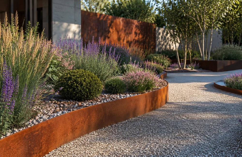 bordure de jardin orginale en fer