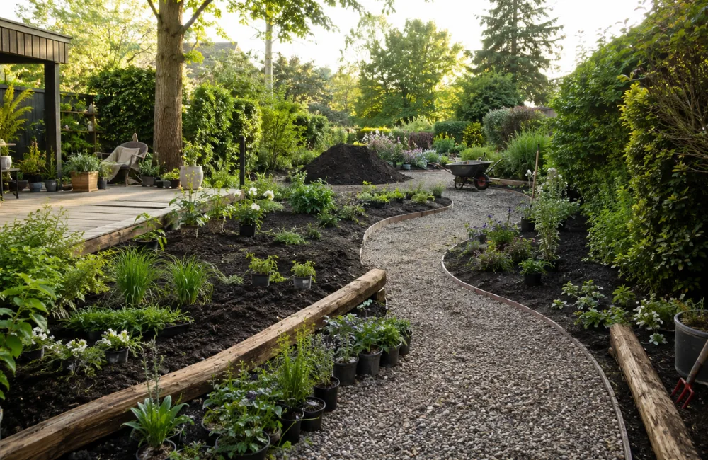 étapes rénovation jardin